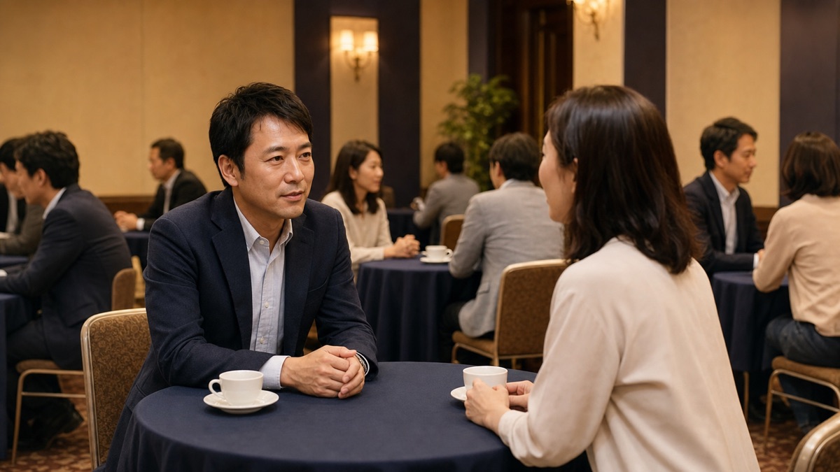 婚活パーティーは40代男性に厳しい？12回参加した結果と攻略法を表現した記事専用アイキャッチ画像