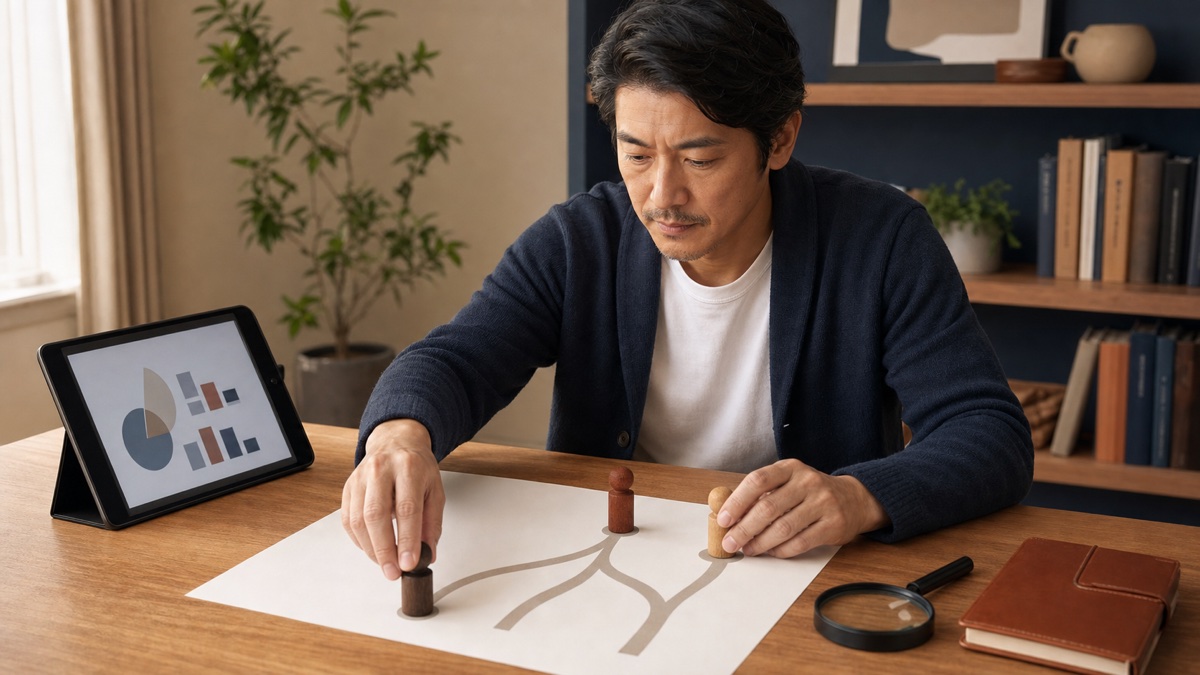 40代男性が結婚できる確率は？統計の読み方と確率を動かす3要素を表現した記事専用アイキャッチ画像