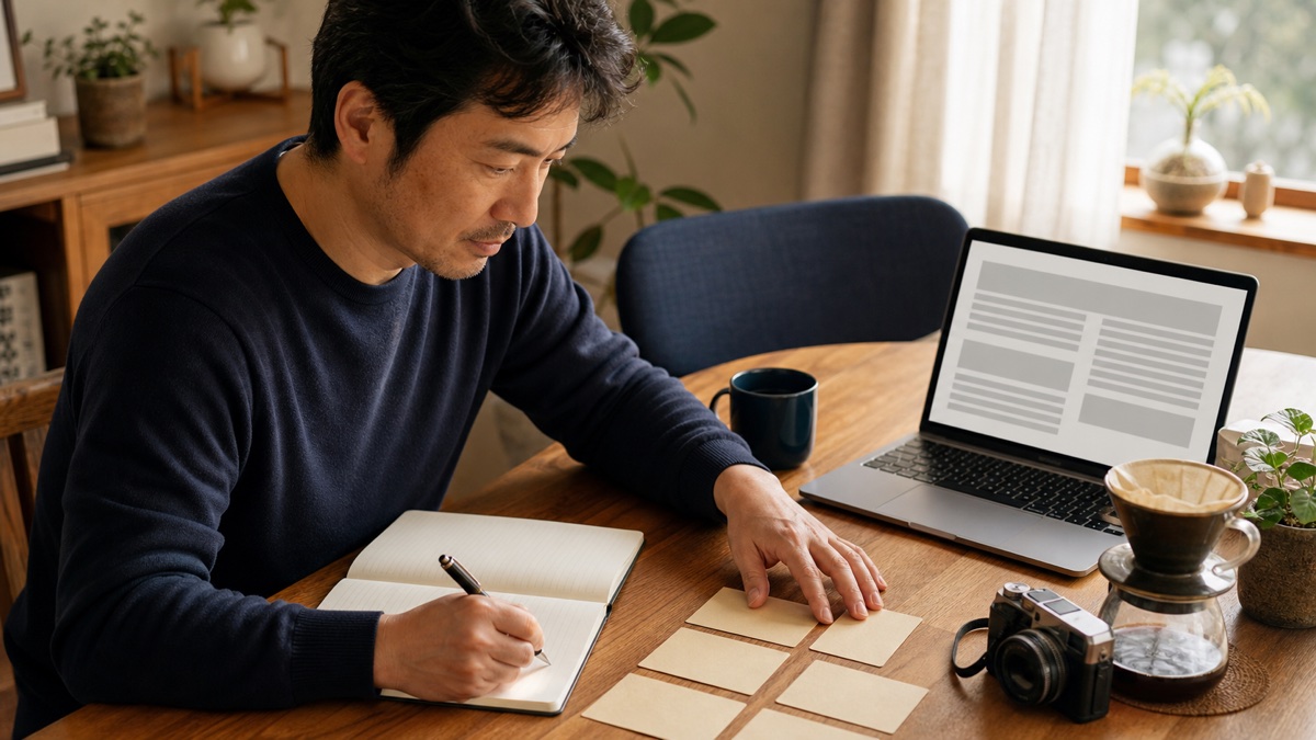 結婚相談所のプロフィール文の書き方｜40代男性の例文と添削手順を表現した記事専用アイキャッチ画像