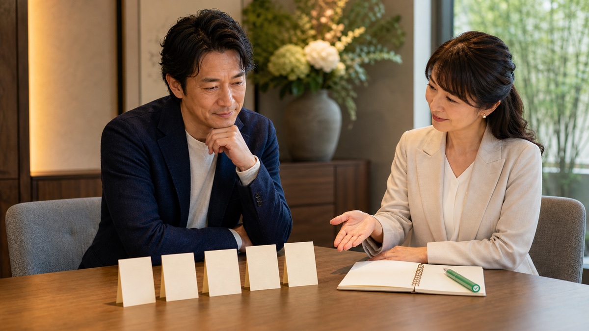 40代男性が結婚相談所で失敗する5つの原因と回避策を表現した記事専用アイキャッチ画像