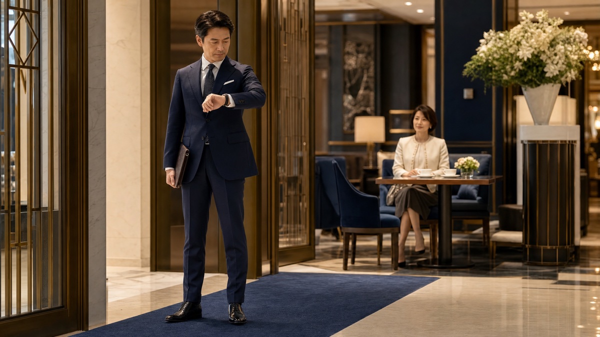 初めてのお見合い完全ガイド｜服装・会話・当日の流れを時系列解説を表現した記事専用アイキャッチ画像