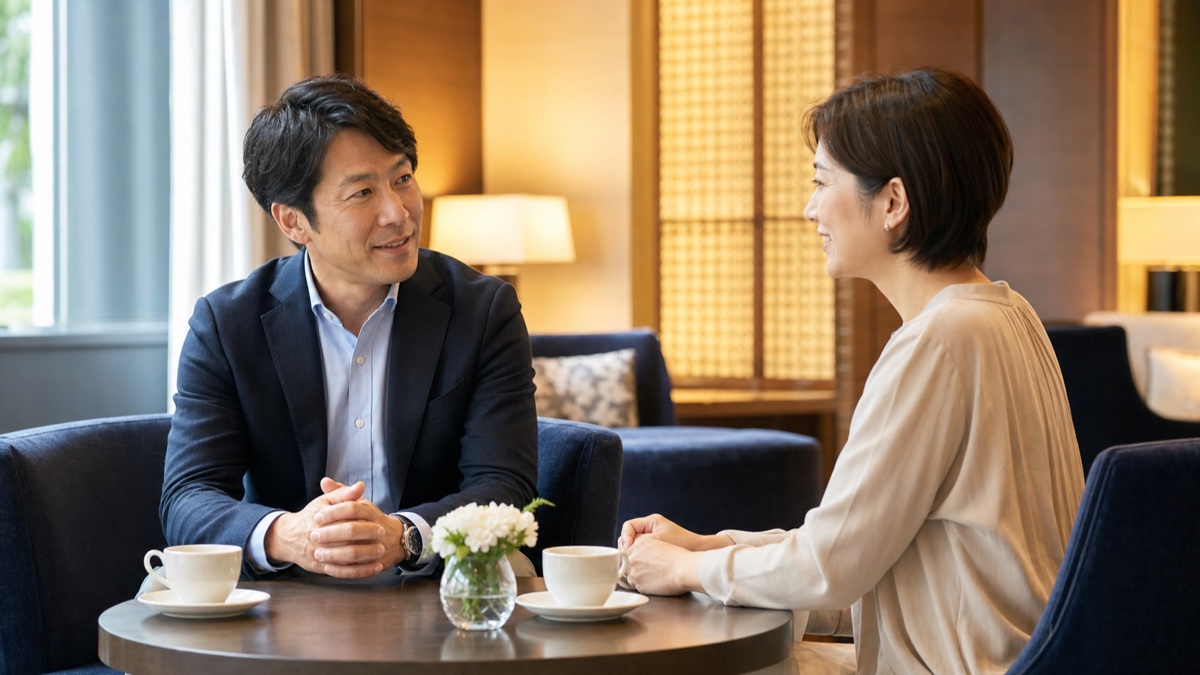 お見合いで「また会いたい」と思われる人の3つの共通点を表現した記事専用アイキャッチ画像