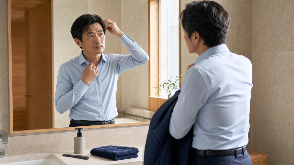 40代男性が婚活前に外見を整えるべき理由｜清潔感の優先順位を表現した記事専用アイキャッチ画像