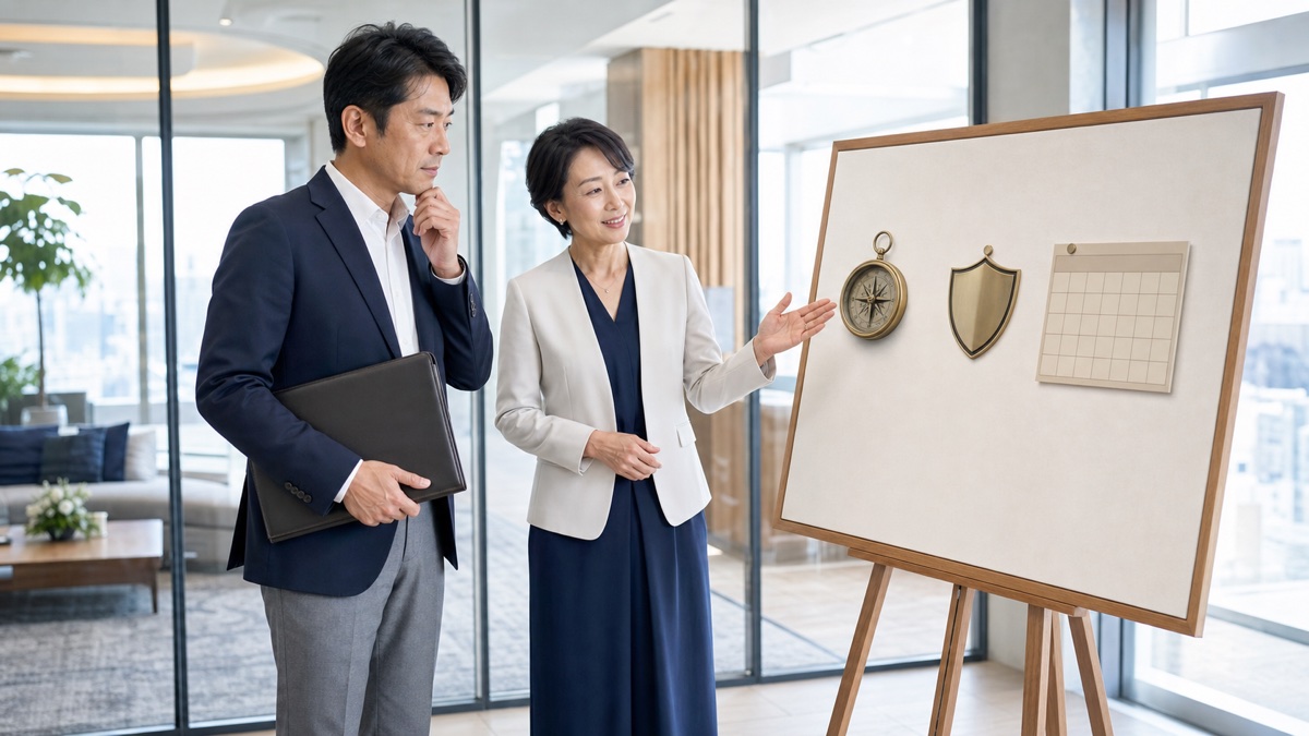 40代男性に結婚相談所をすすめる3つの理由｜向く人・デメリットも解説を表現した記事専用アイキャッチ画像