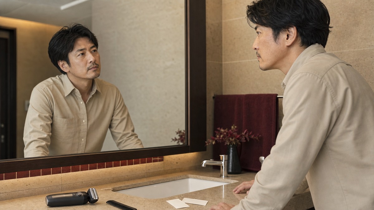 40代男性のヒゲ脱毛は婚活に必要？医療・サロンの違いと判断基準を表現した記事専用アイキャッチ画像